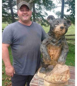 Chainsaw carving ticket winner